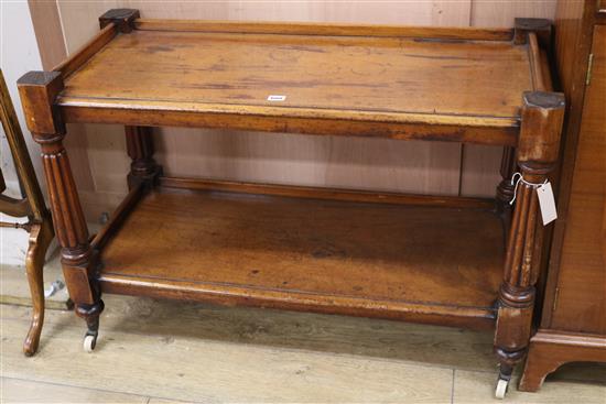 A two tier buffet, W.102cm
